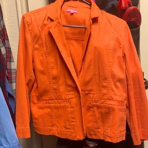 Orange women jacket size large